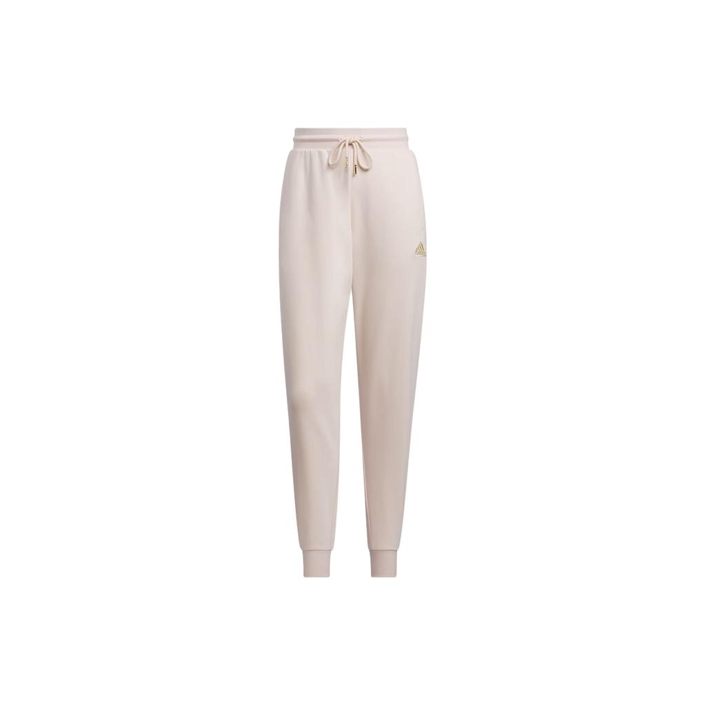 New Adidas FW23 Knitted Sports Pants Women's Light Purple Pink IY5390