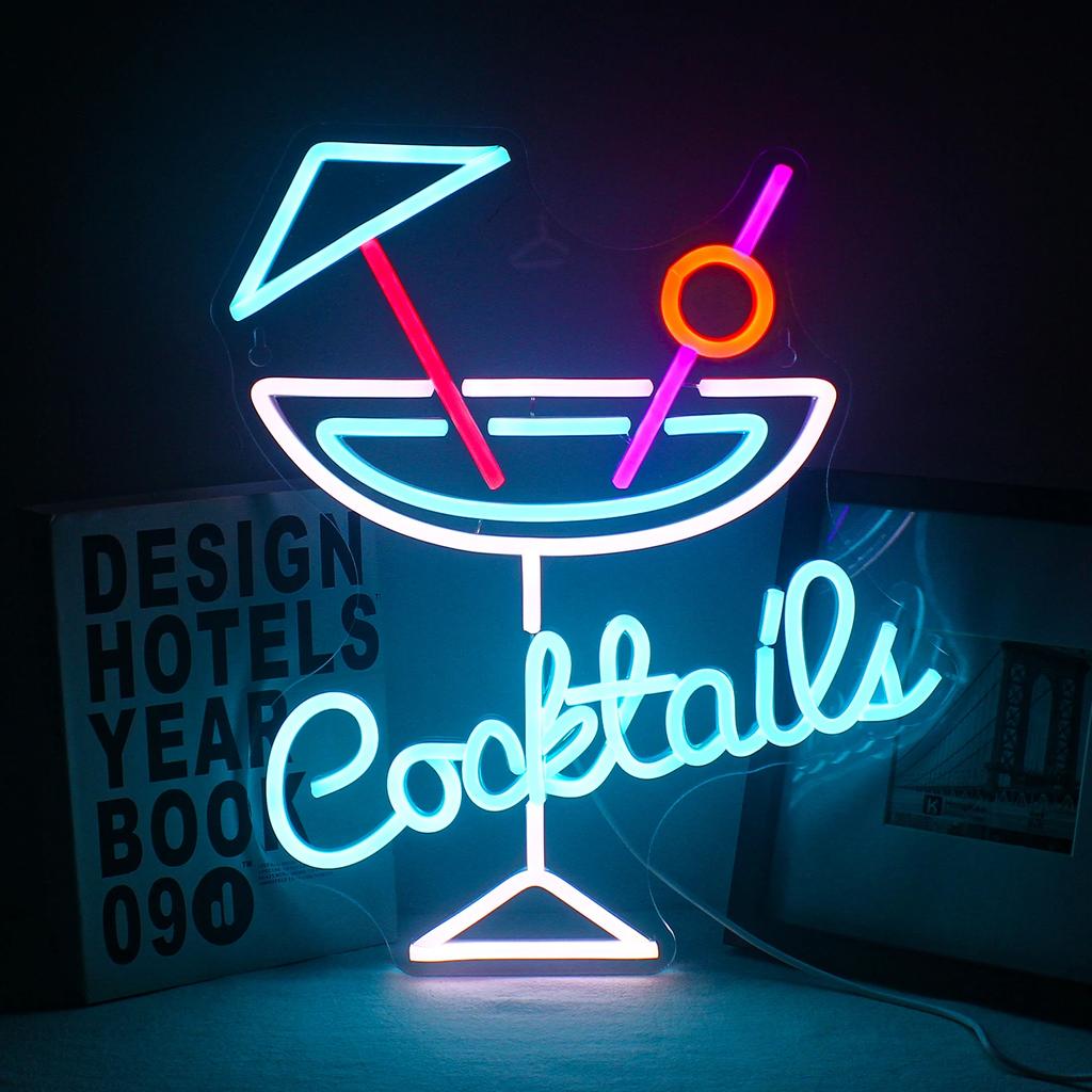 Open Welcome Bar Neon LED Sign USB Powered Room Wall Decoration For Pub Bar Club Men's Cave Party Restaurant Shop Sign Lights