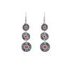 Bohemian Ethnic Oval Tassel Earrings with Beads