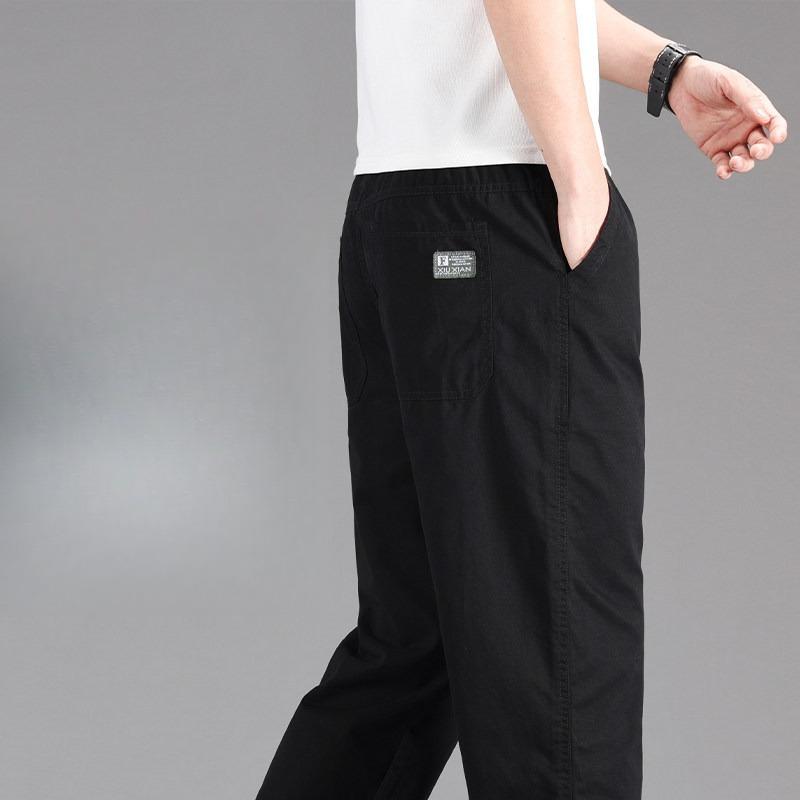 Pantaloni Casual da Uomo Taglia Grande Vestibilità Rilassata Pantaloni in Cotone Vita Elastica Coulisse Pantaloni da Tuta Pantaloni Jogger da Uomo Estate Primavera