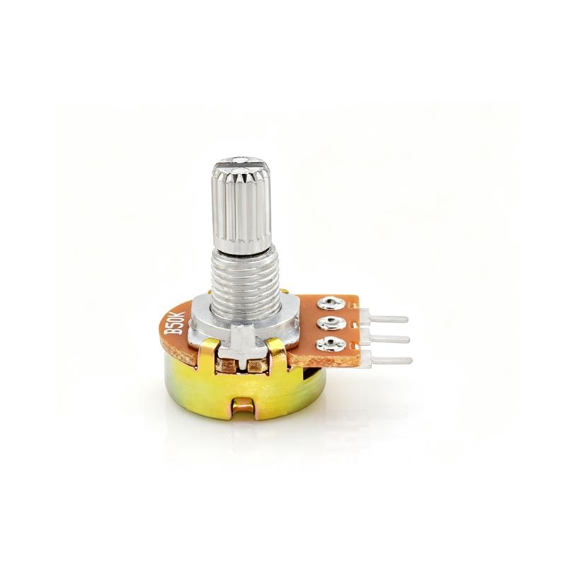 5Pcs Wh148N 15Mm Single Potentiometer B Type Variable Resistor Volume Control Potentiometer Audio Amplifier Electronic Circuit