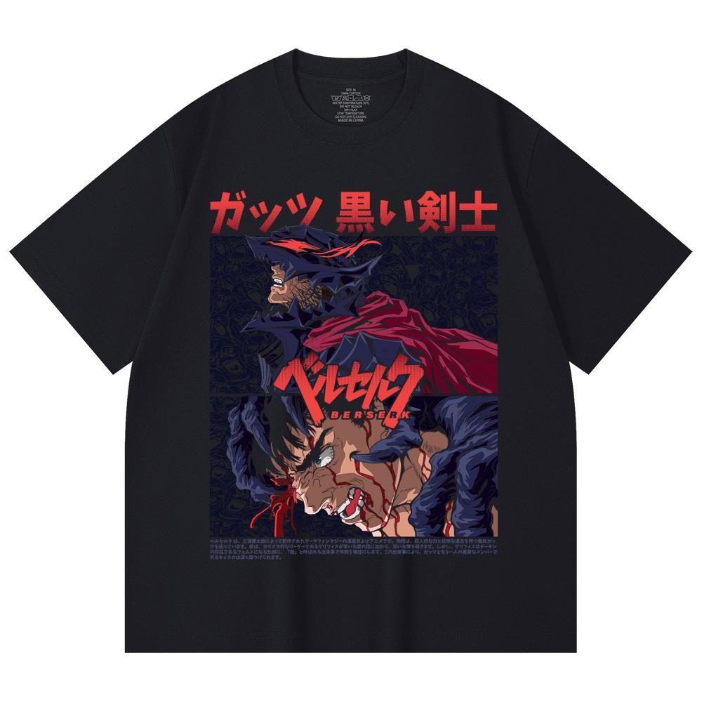 230 Gsm 100% Cotton Berserk V5 Print Unisex Heavy Cotton T Shirt