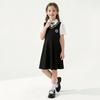 Girls' Academy-Style Graduation Dress: Stylish Fake Two-Piece Princess Outfit for Summer