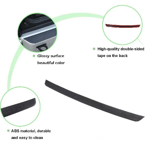 PIUGILH Rear Bumper Protector Guard Trim Cover Compatible with 2020 2021 2022 2023 Land Rover Defender, Scratch Resistant Trunk Door Entry Guards,