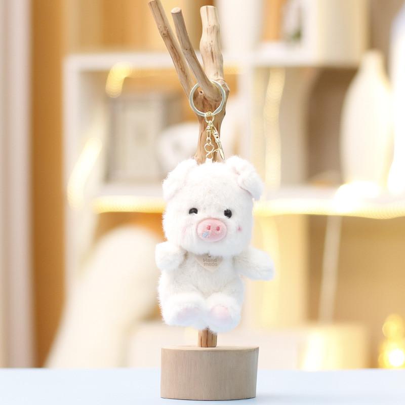 Süßes Schwein Plüschtier Mit Schlüsselanhänger Für Taschenzubehör Und Sammlerdekor