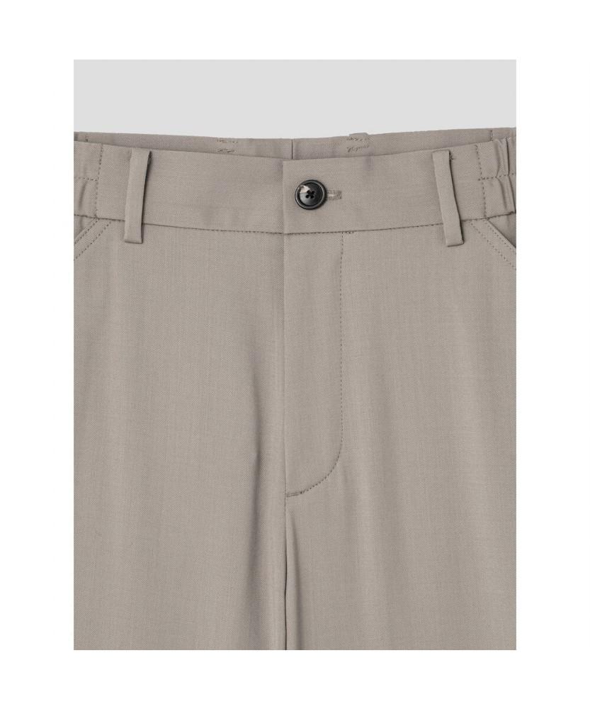 Shift G Wool Blended Semi Wide Slacks Beige