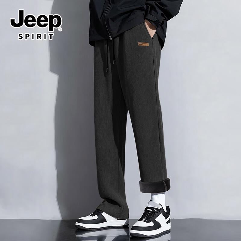

JEEP SPIRIT Men s Winter Chenille Fleece-Lined Straight-Leg Pants XL