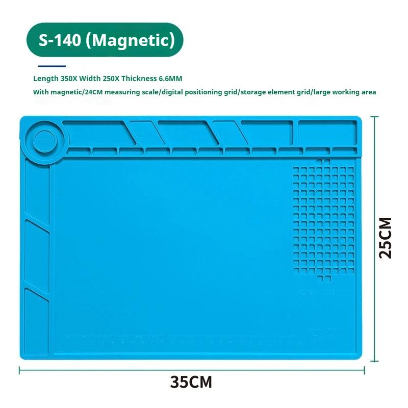 ZEXEF Coussin de Réparation Isolation Résistant à la Chaleur Station de Soudure Tapis de Soudure en Silicone Coussin de Travail Plateforme de Bureau pour Station de Soudure