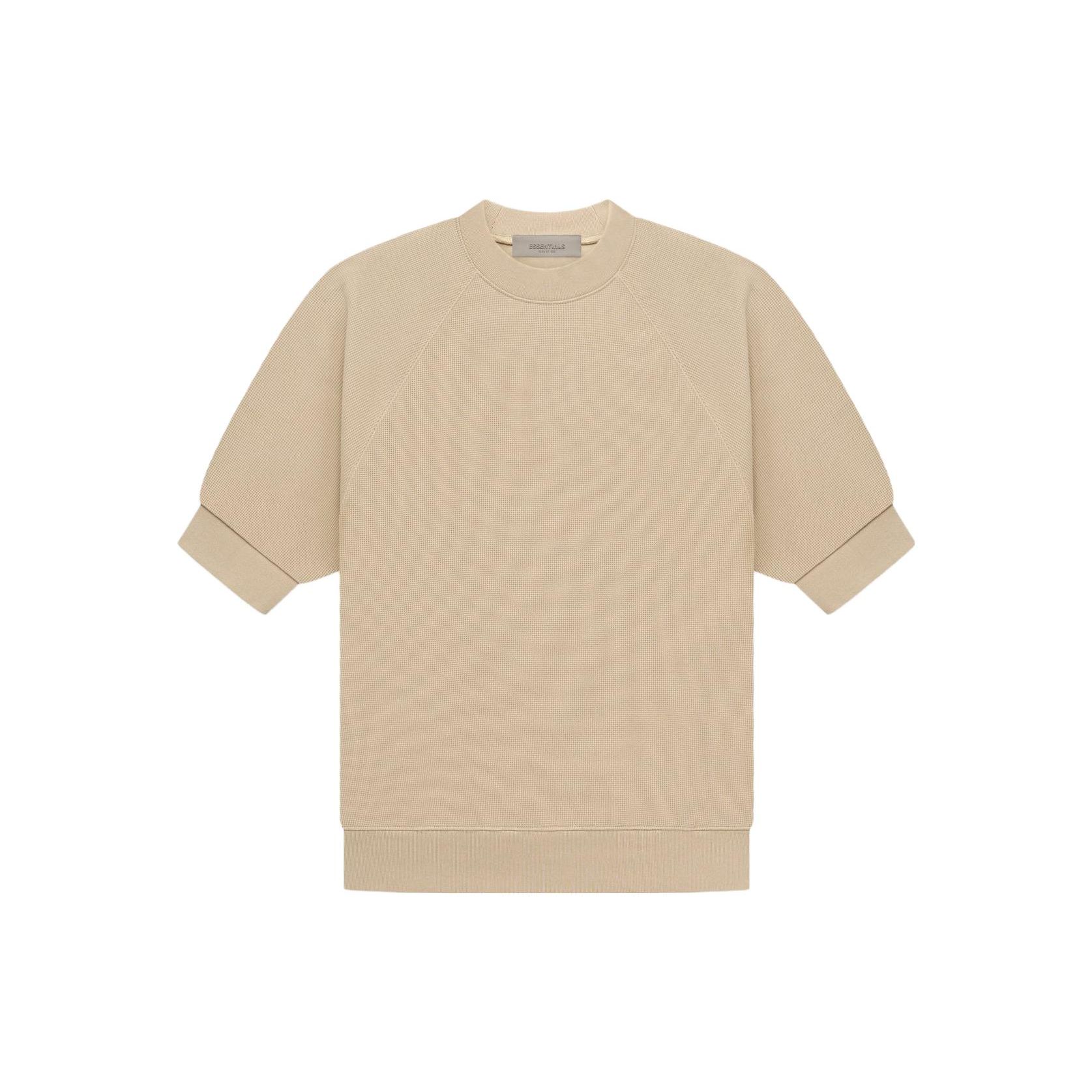 

Fear Of God Essentials SS23 Waffle Knit Sweatshirt Men Tops Sand FOG-SS23-052