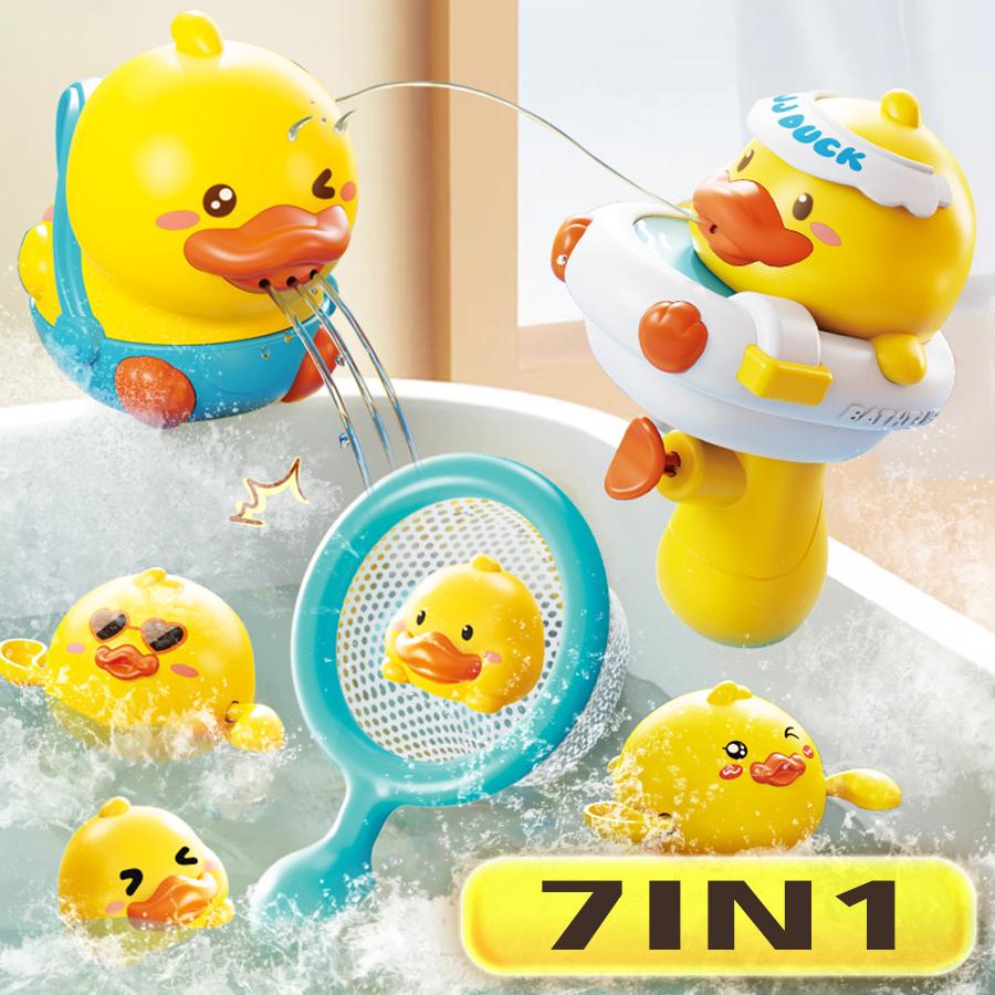 

Children s Little Yellow Duck Shower Toy Baby Shower Swimming Shower Water Shower Sprinkler Duck Set жёлтый