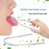 Stainless Steel Dental Tool Set: U-Shaped Tongue Scraper, Oral Mirror, and Tartar Remover