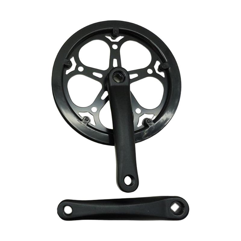 Chainring, Crank Arm, Single Crankset, Double Cover, Hollow Aluminum Alloy, Lightweight,