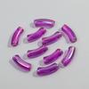 10pcs 34x11mm Acrylic Bamboo Curved Tube New Laser Transparent Loose Beads for Bracelet Necklace Making DIY Jewelry Accessories
