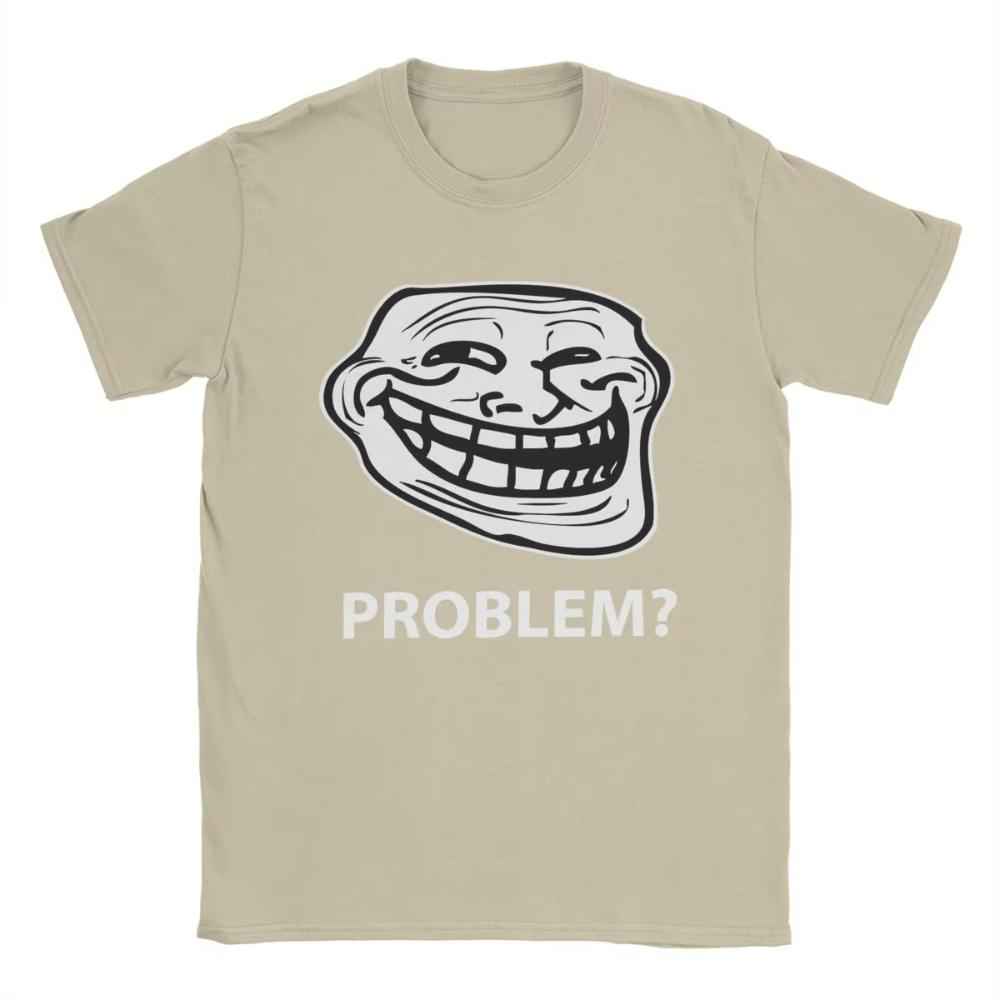 

Trollface Meme Rage Comic Funny Troll Joke Internet Cotton T-Shirt Men s Women Cotton Tees Short Sleeve T Shirts 3XL