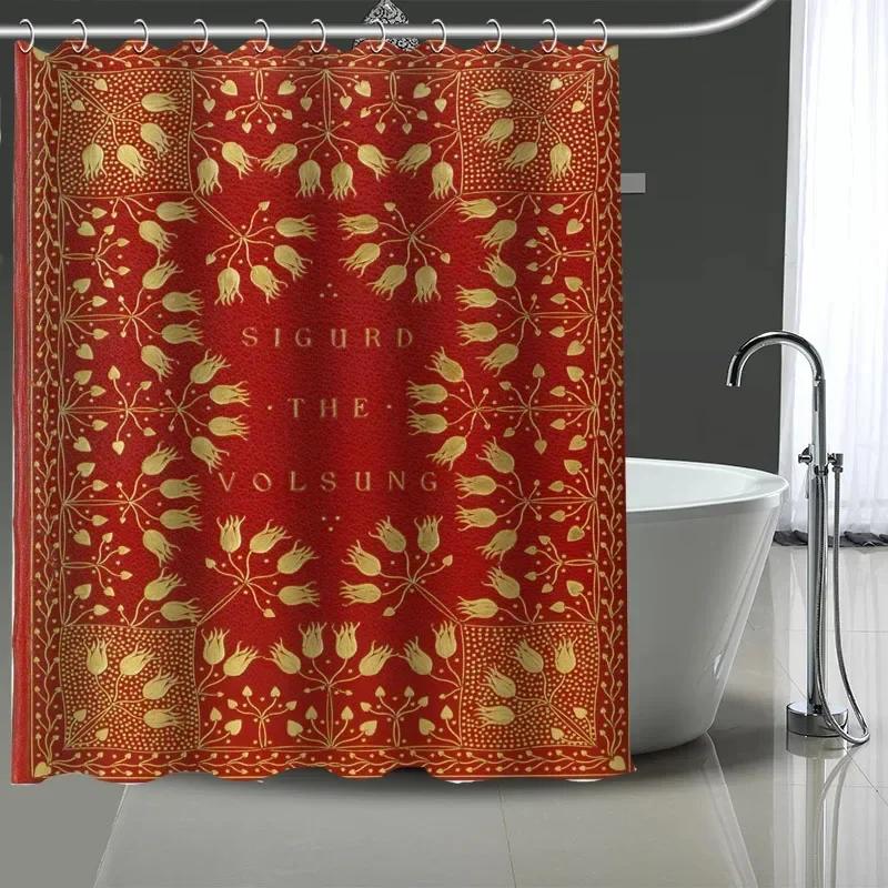 William Morris Art Custom Pattern Polyester Bath Curtain 180X180Cm Shower Curtains Diy Bath Screen Printed Curtain For Bathroom