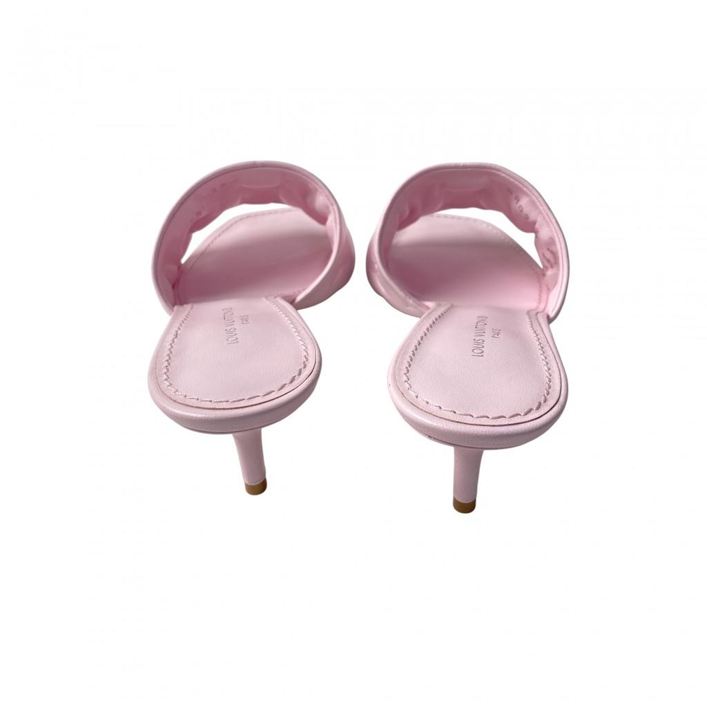Used LOUIS VUITTONSandals Pink Leather Women