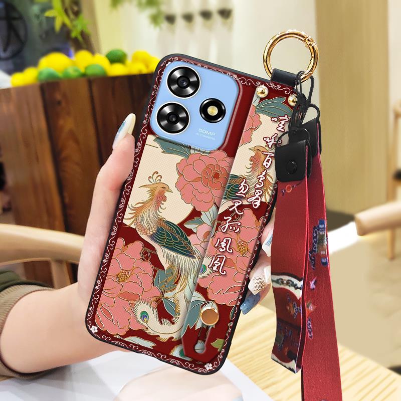 Nárazuvzdorný náramek pouzdro na telefon pro ZTE Blade A73 4G/V50 Smart šňůrka Vodotěsný Ochranný Prachotěsný Zadní kryt