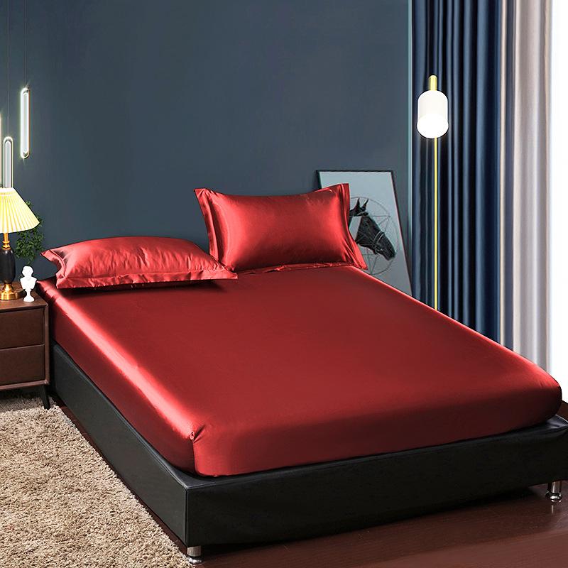 3/4 ks Summer Ice 100% hedvábný satén povlečení s povlakem na přikrývku Prostěradlo Povlaky na polštář Povlaky na povlečení