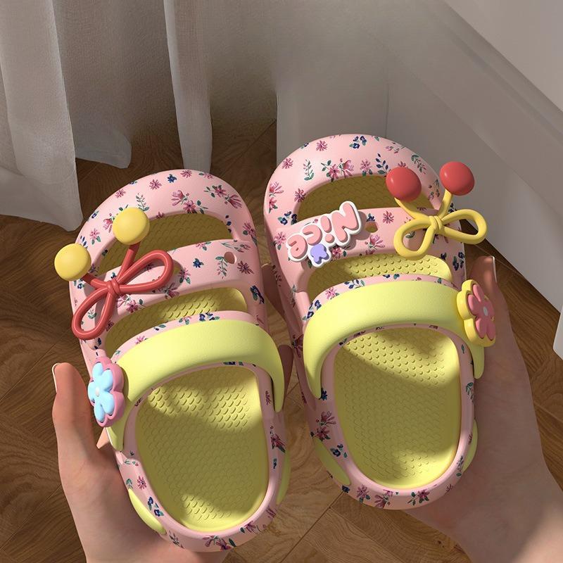 Cartoon-Kinderschuhe, Mädchenschuhe, Strandschuhe, Flip-Flops