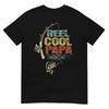Lustiges Fischer-Vintage-Rollen-Cool-Papa-T-Shirt