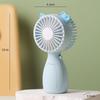 2025 New Hot-Selling Student Cartoon Handheld USB Fan with Large Lithium Battery and Lanyard