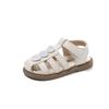 Summer new style girls' sandals, Korean-style closed-toe princess shoes for little girls, breathable hollow-out soft sole beach shoes