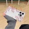 Beautiful cherry blossom pattern phone case suitable for iPhone 17 16 15 14 13 12 11 Pro/Max/Plus anti drop and shockproof