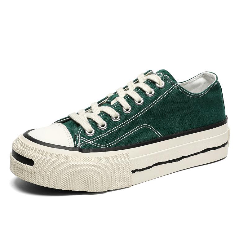 

Тенденция в стиле Гонконга, новая нишевая повседневная обувь, модная мужская обувь на низкой платформе, обувь для активного отдыха, парусиновая обувь на шнуровке 39