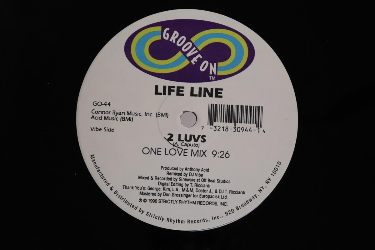 

12inch Record LIFE LINE 2 Luvs GO44 GROOVE ON 1996 US Dance Electronica Used