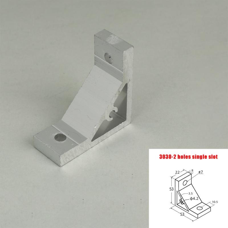 2Pcs 90 Degree Corner Angle Bracket 2020 3030 4040 4545 5050 6060 Single-Slot/Dual-Slot Aluminum Profile Connection Joint
