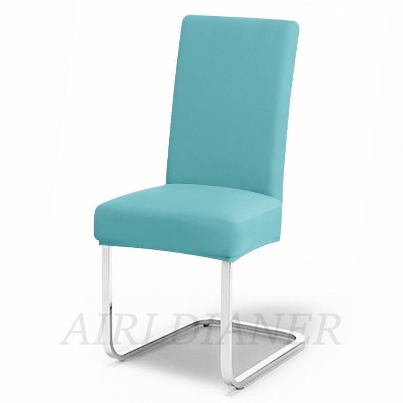 Solid Elastic Chair Seat Covers Spandex Plain Chair Covers Anti-dust Restaurant Chair Slipcover Wedding Office Dinning Chairs
