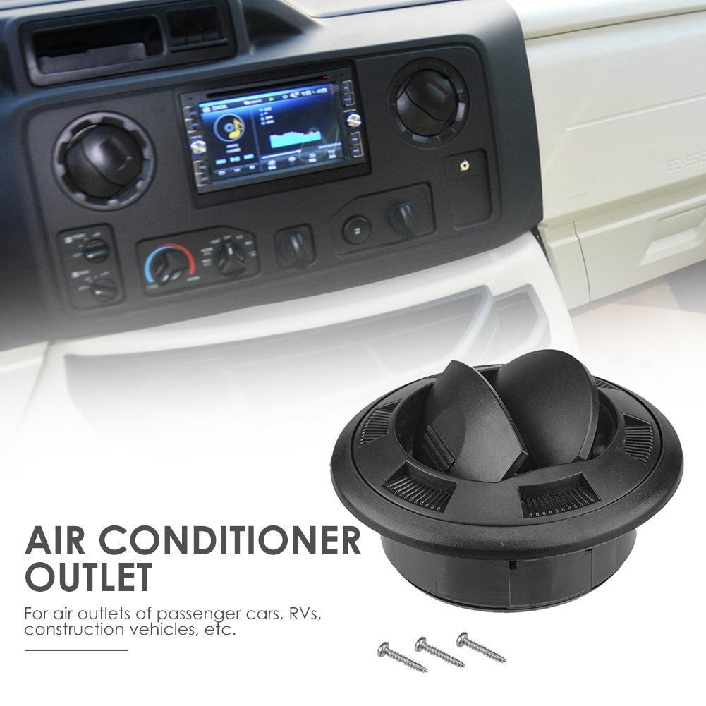 2.95 Inch RV A/C Air Vent Round Air Conditioning Outlet with Honeycomb Grille for Outdoor Personal Car Decoration