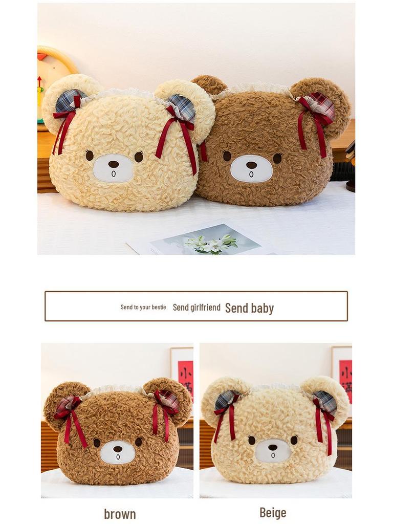 Plüsch-Schnupfenbär Kopfkissen: Kuschelkissen & Puppe für Kinder