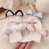 2Pcs Plush Cat Ears Steamed Cat Ear Shaped Bread Children Hair Clip Cute Cartoon Stereo Clip Little Girl Hair Accessory For Dail