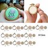 Kali   10x Mini Embroidery Hoops Ring Wooden Hand Crafts Cross Stitch Frame Tools