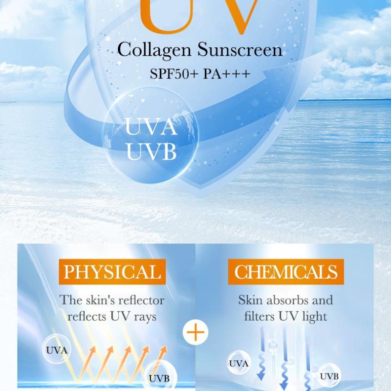 Snail Whitening Sunscreen 60g Recombinant Collagen Hydrating Moisturizing Sunscreen