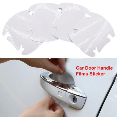 4Pcs Universal Transparent Handle Anti-Scratch Car Door Sticker Films Protector