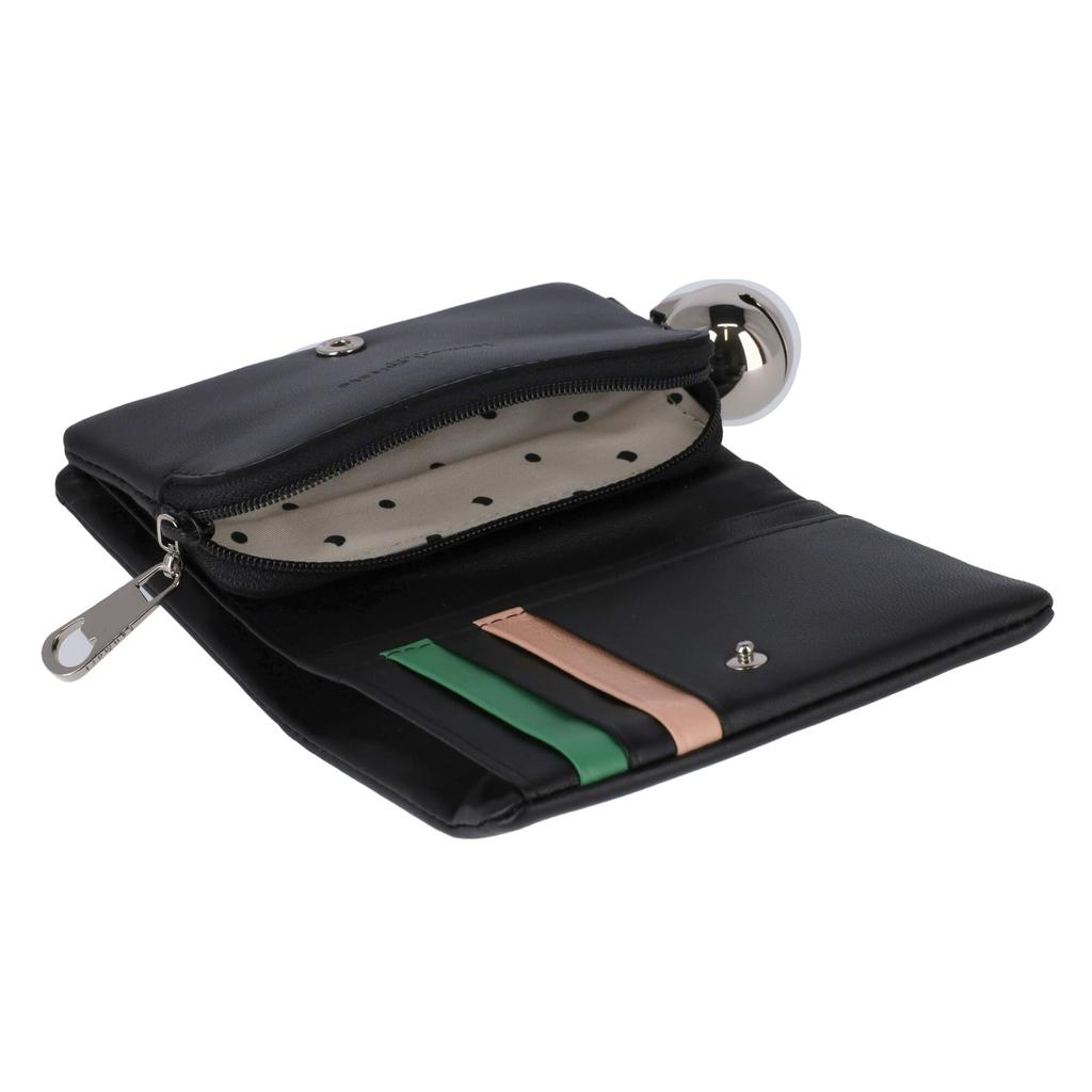 Tsumori Chisato Kiraneko Bifold Wallet, Full Length, Black, Middle Wallet