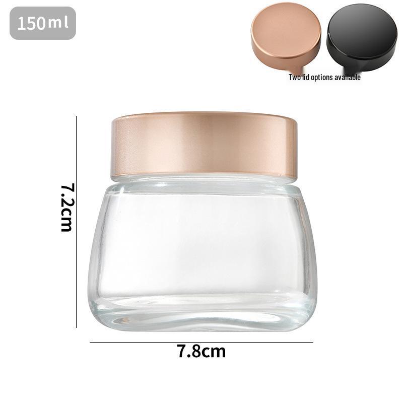 Multi-Use Large Glass Jar for Honey, Pickles & Sauce - Sealable Kitchen Bottle