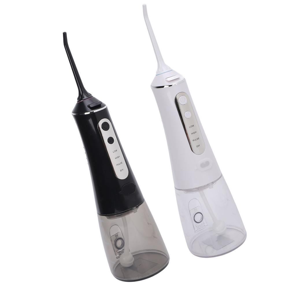 Portable Oral Irrigator 300ml Tank 4 Modes Water Resistant Cordless Teeth Cleaner for Home Office Tr