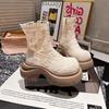 Women Platform Ankle Boots New Summer Shoes Designer 2025 Trend Cool Boots Sandals Chunky High Heels Shoes Woman Zapatos