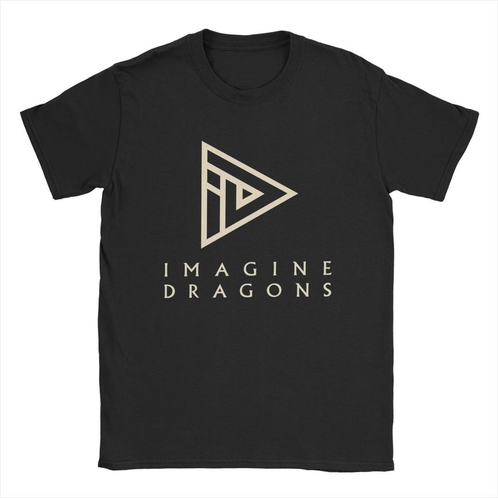 Funny Imagine Dragons T-Shirt Men O Neck Pure Cotton T Shirts Short Sleeve Tee Shirt Printed Clothes
