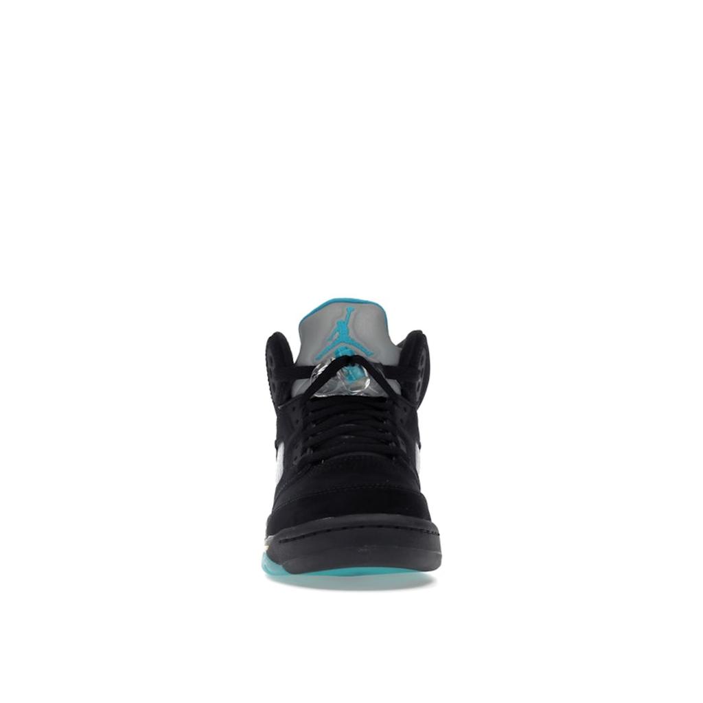 Air Jordan 5 Retro GS Aqua Kids Sneakers Black Aquatone Taxi 440888-047