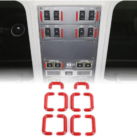 10PCS Top Control Button Trim Replacement Compatible with INEOS Grenadier 2022-2025 ABS Overhead Molle Panel Control Button Side U-Shaped Decorative r