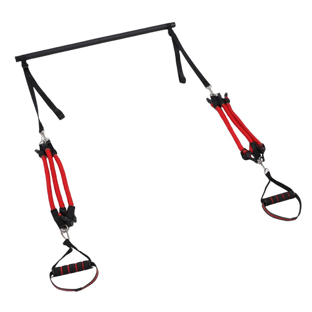 Portable Pilates Bar Kit with Bands for Men Women Multifunctional Home Gym Support Full Body Workouts