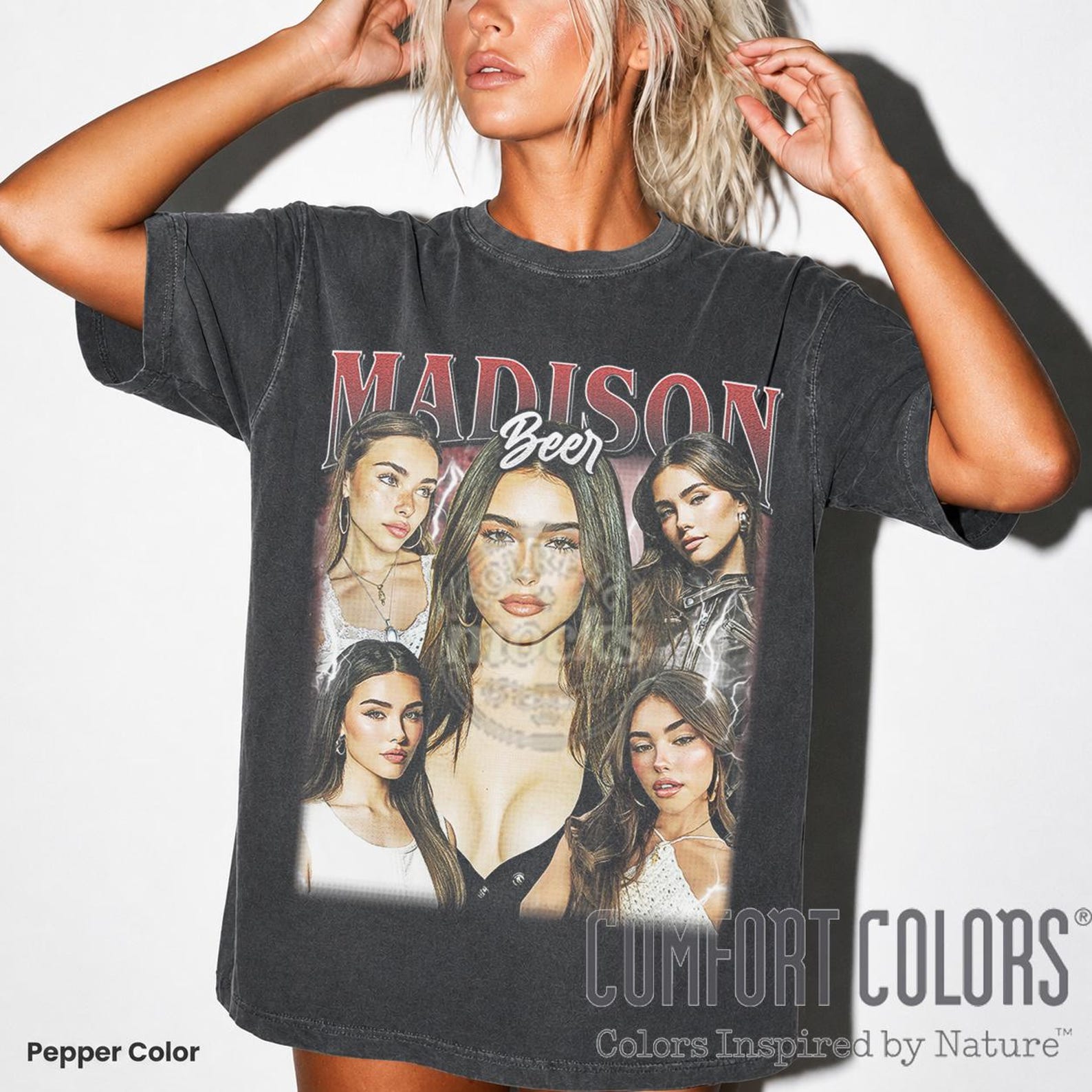 Comfort Colors Madison Beer Tee, Vintage Unisex T-Shirt, Madison Beer SweaT-Shirt, Concert Apparel, Gift For Music Fan FD M
