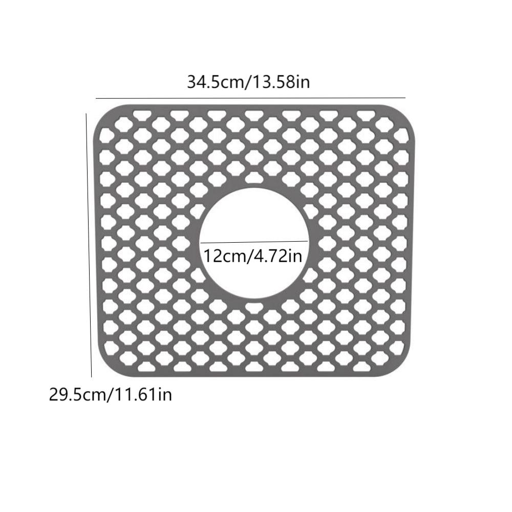 Silicone kitchen dishwasher hollow sink mat, multifunctional kitchen non-slip mat