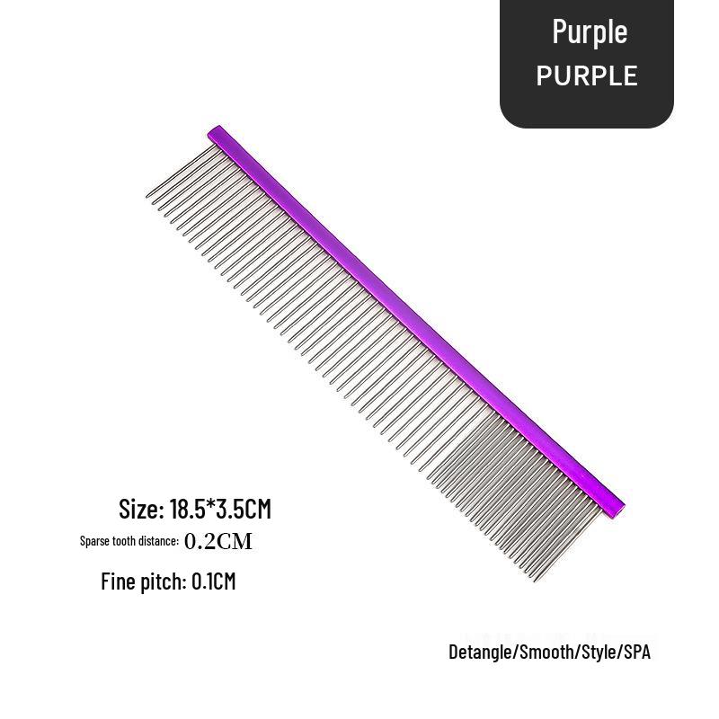 New Arrival De-Shedding Rake: Wide Handle Stainless Steel Pet Comb for Hair Removal