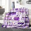 Snoopy'S Purple Adventure Blanket Soft Throw Blanket For Home Bedroom Bed Sofa Travel Office Solid Christmas Blanket