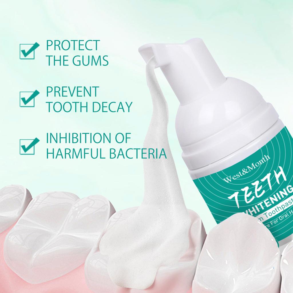 Foam Toothpaste Fresh Mint Toothpaste Gentle Oral Care Tooth Cleaning Foam Daily Dental Hygiene